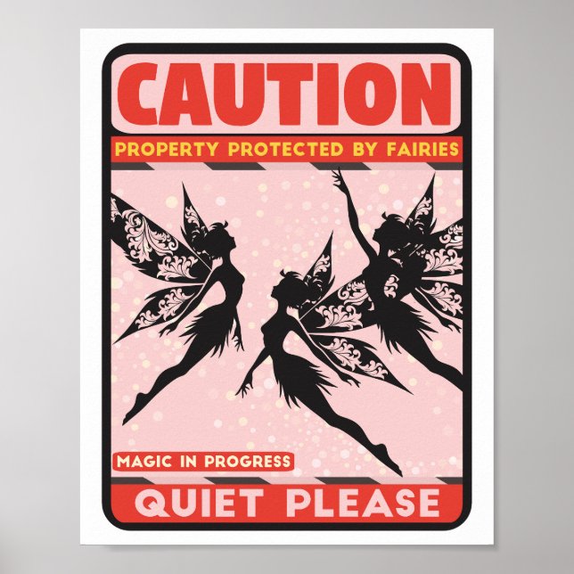 Fairies Sign Poster (Front)