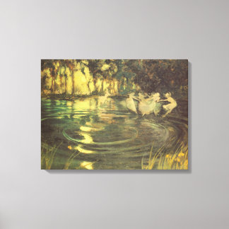 Fairies Whirl by Arthur Black, Vintage Fairy Dance Canvas Print