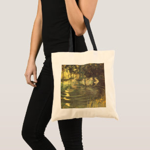 Fairies Whirl by Arthur Black, Vintage Fairy Dance Tote Bag