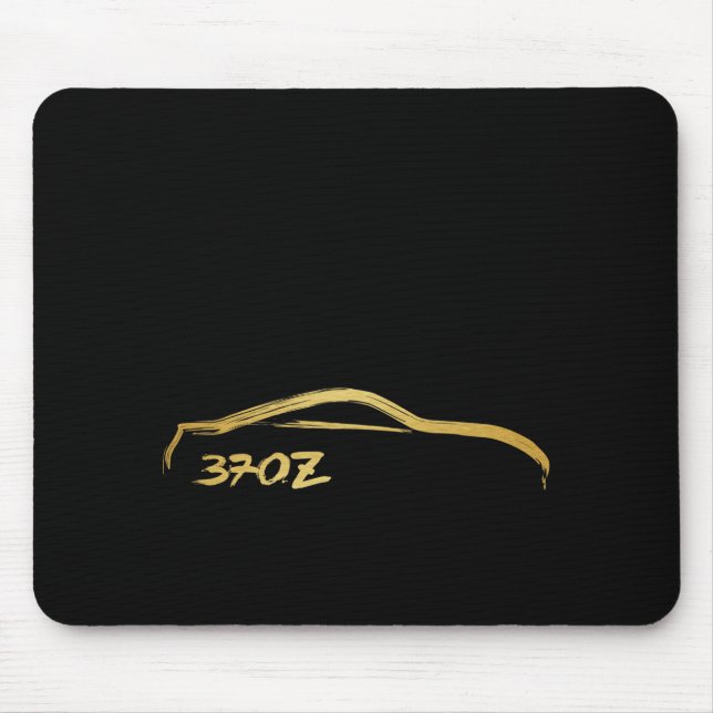 Fairlady 370z Gold Brush Stroke Logo Mouse Pad (Front)
