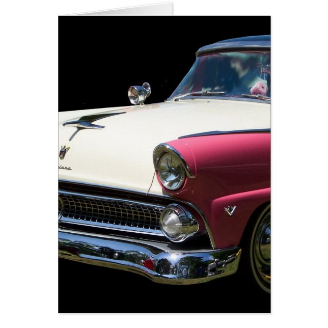 fairlane white purple chrome classic car (Front)