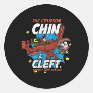Fairly Oddparents Crimson Chin Cleft Classic Round Sticker