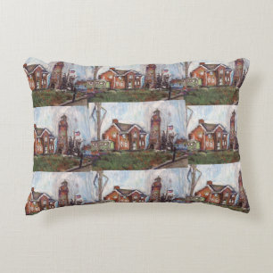 Fairport Harbour,Ohio Painting on a Pillow
