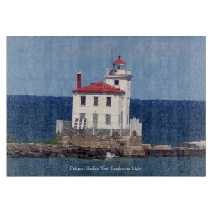 Fairport Harbour West Breakwater Light Cutting Board