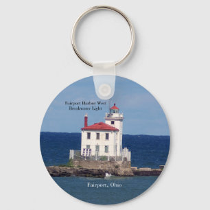 Fairport Harbour West Breakwater Light key chain