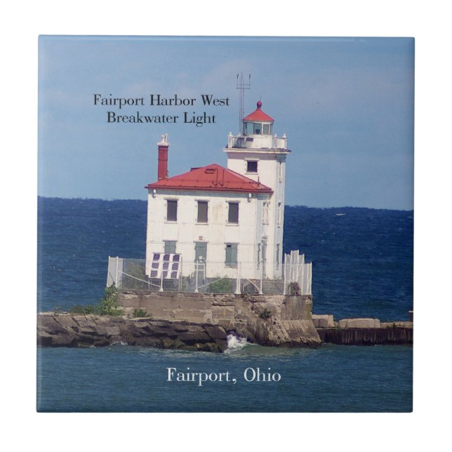 Fairport Harbour West Breakwater Light tile (Front)
