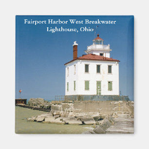 Fairport Harbour West Breakwater Lighthouse Magnet
