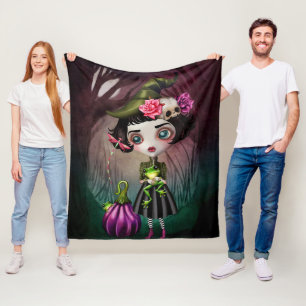 Fairuza the Little Witch Fleece Blanket