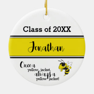 Fairview High Ornament Class of Yellow Black