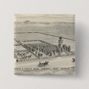 Fairview res, ranches 15 cm square badge