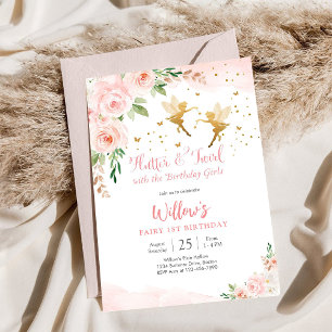 Fairy 1st Birthday Invitation