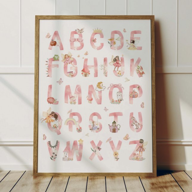 Fairy Alphabet ABC Poster Kids Room Decor (Creator Uploaded)