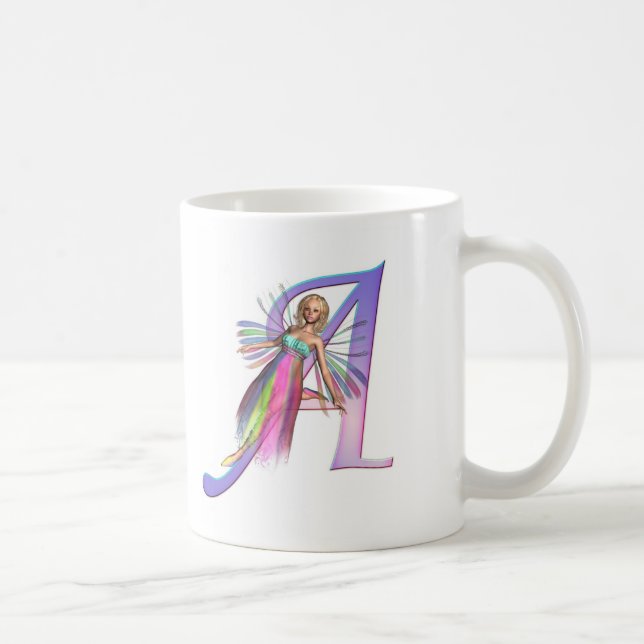 Fairy Alphabet - letter A Coffee Mug (Right)