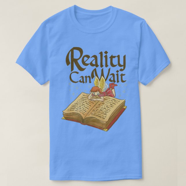 Fairy and book  T-Shirt (Design Front)