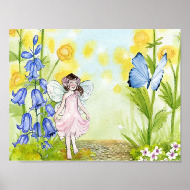 Fairy And Butterfly Poster (Front)