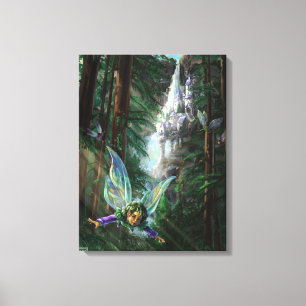 Fairy and Castles Fantasy Art Canvas Print