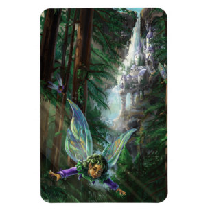 Fairy and Castles Fantasy Art Magnet
