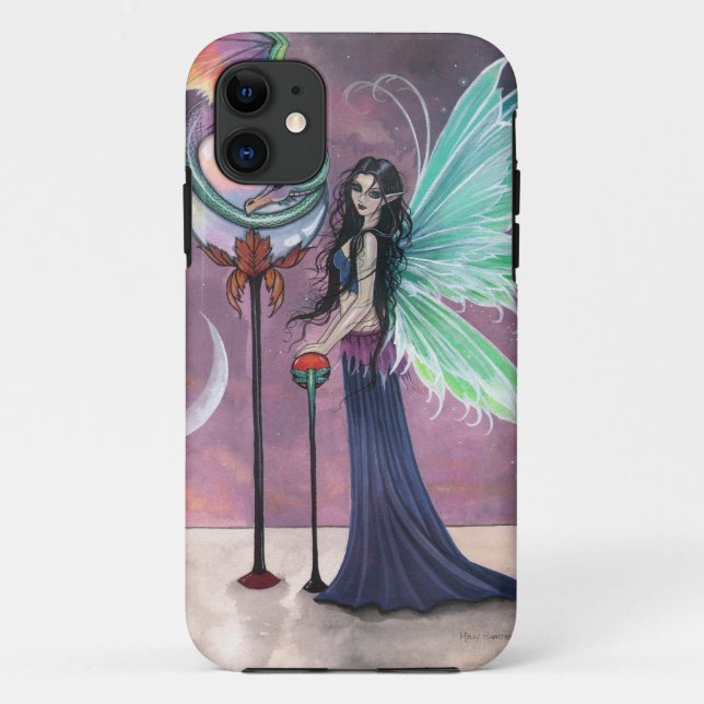 Fairy and Dragon Fantasy Art Case-Mate iPhone Case (Back)