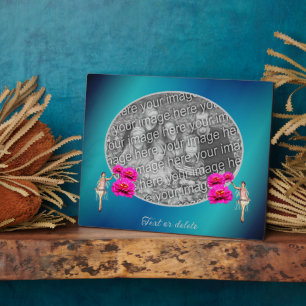 Fairy And Flowers Personalised Add Your Own Photo  Plaque