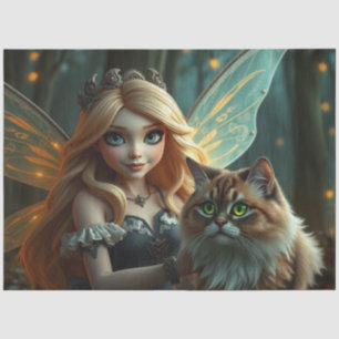 Fairy and her Cat,  Tissue Paper