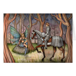 Fairy and Knight Card by Molly Harrison