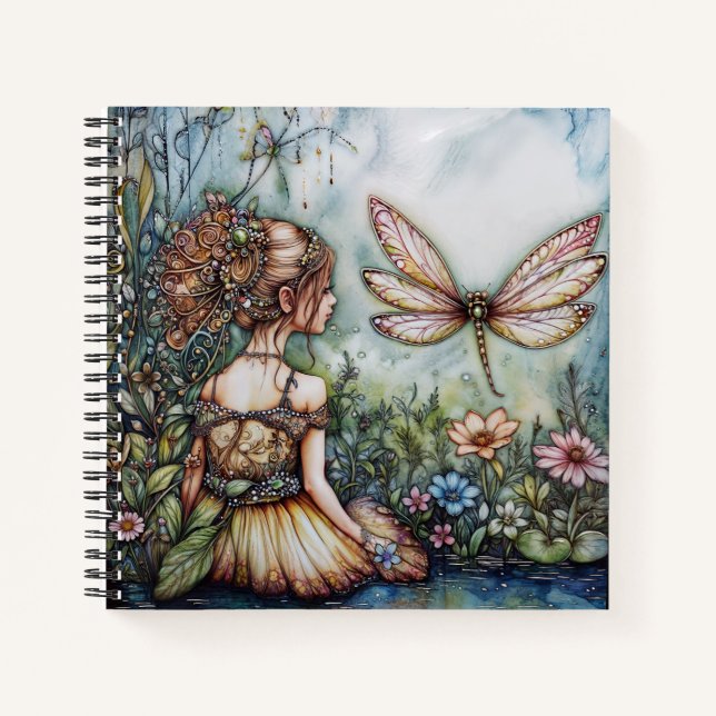Fairy and the Dragonfly HB Note/Sketch book (Front)