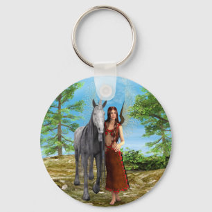 Fairy and Unicorn Key Ring