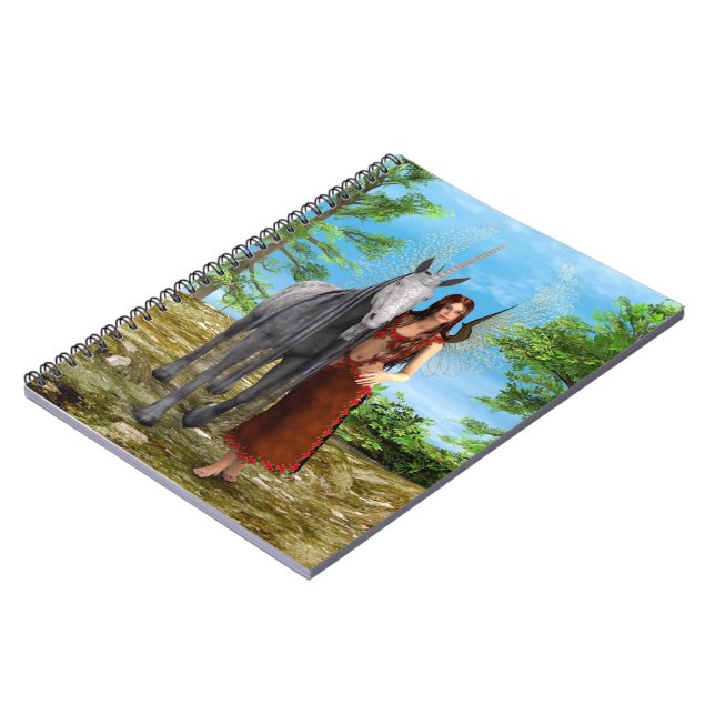 Fairy and Unicorn Notebook (Left Side)