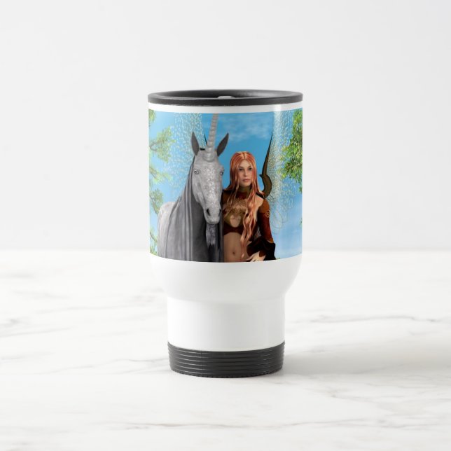Fairy and Unicorn Travel Mug (Center)