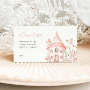 Fairy and Wildflowers Diaper Raffle Enclosure Card