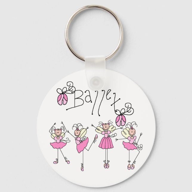 Fairy Angel Ballet Key Ring (Front)