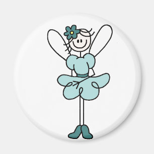 Fairy Angel In Teal Magnet