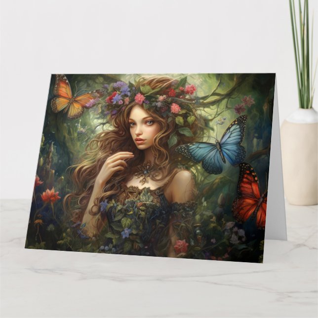 Fairy Art Greetings Card (Front)
