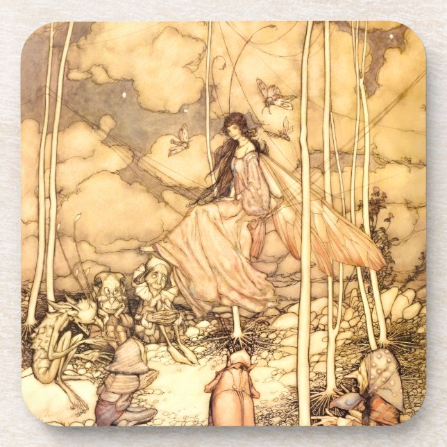 Fairy Arthur Rackham Coaster (Front)