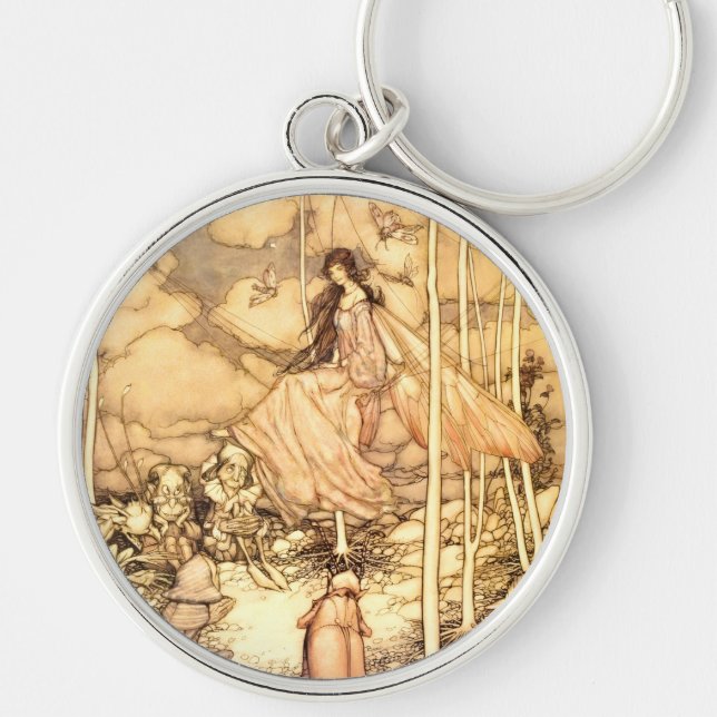 Fairy Arthur Rackham Key Ring (Front)