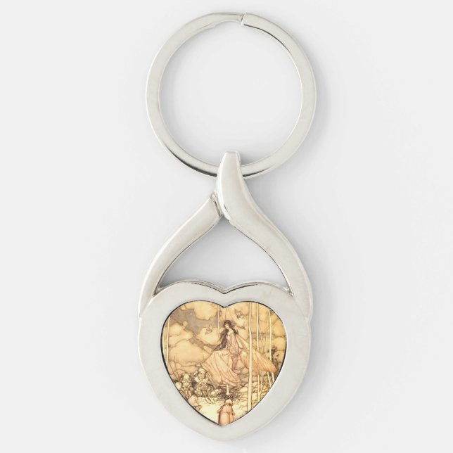 Fairy Arthur Rackham Key Ring (Front)
