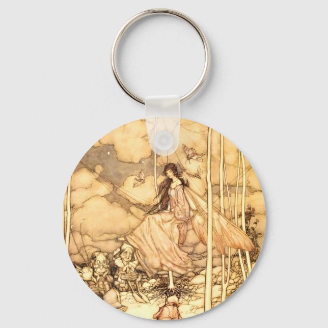 Fairy Arthur Rackham Key Ring (Front)