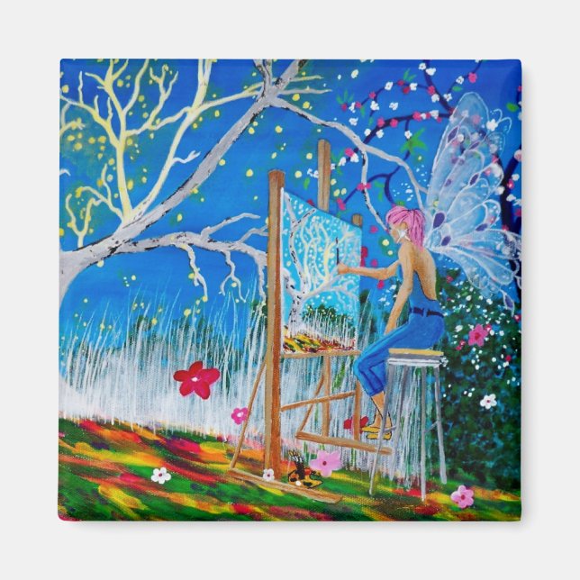 Fairy Artist Faery Magnet (Front)