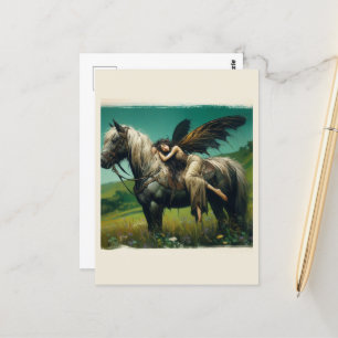 Fairy Asleep on a Horse Postcard
