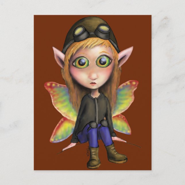 Fairy Aviator Postcard (Front)