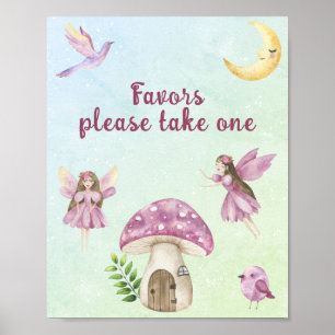 Fairy baby shower Favours Poster