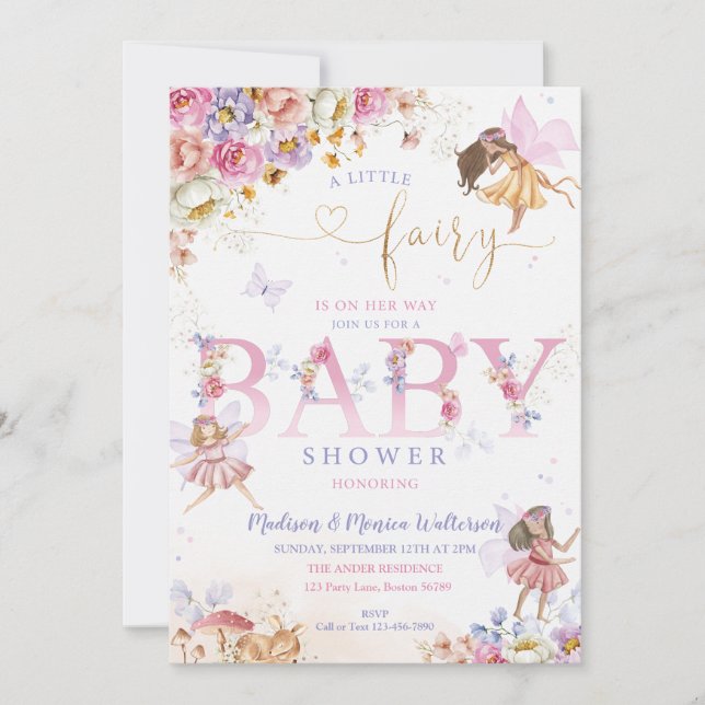 Fairy Baby Shower Invitation (Front)