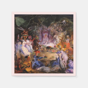 FAIRY BANQUET Wood Fairies  Napkin