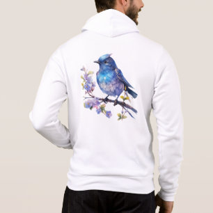 Fairy Bird Flowers watercolor Clipart-73611 Hoodie