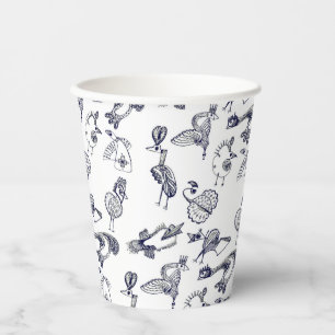 Fairy birds paper cup