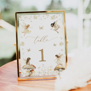 Fairy Birthday Boho Table Number