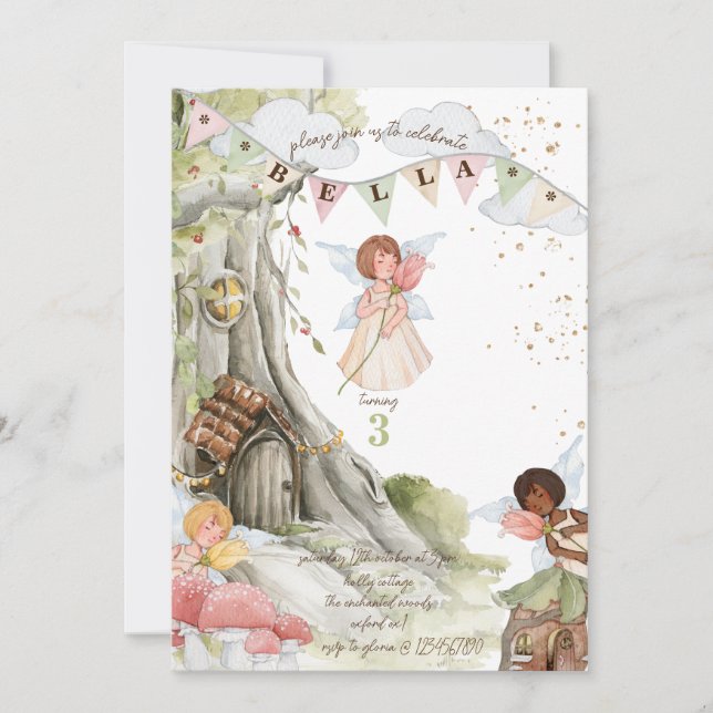 Fairy Birthday Invitation (Front)