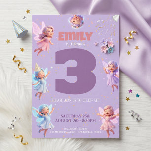 Fairy Birthday Party for Girls Invitation