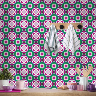 Fairy Blossoms Moroccan Mosaic Pattern Tile
