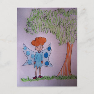 Fairy Blue Postcard